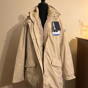 Lands’ End Women's Squall Waterproof Insulated 3 in 1 Winter Parka in Beige